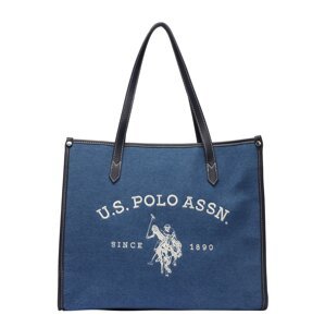 U.S. POLO ASSN. Shopper  modrá denim / biela