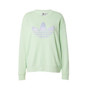 ADIDAS ORIGINALS Mikina  dymovo modrá / svetlozelená