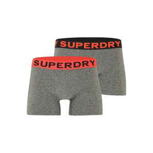 Superdry Boxerky  sivá / oranžová / svetlooranžová / čierna