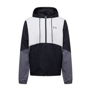 UNDER ARMOUR Športová bunda 'Legacy'  tmavosivá / čierna / biela