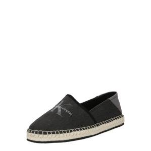 Calvin Klein Jeans Espadrilky  sivá / čierna