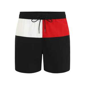 Tommy Hilfiger Underwear Plavecké šortky 'MEDIUM DRAWSTRING'  námornícka modrá / ohnivo červená / biela