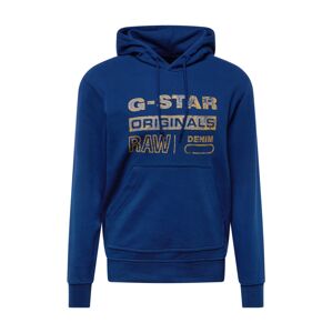 G-Star RAW Mikina 'Distressed Originals'  béžová / modrá