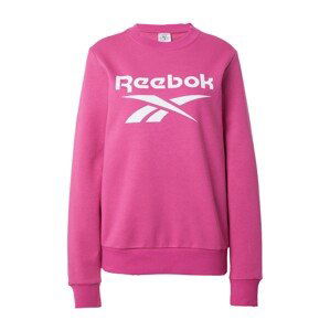 Reebok Športová mikina  ružová / biela