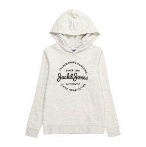 Jack & Jones Junior Mikina 'FOREST'  čierna / biela melírovaná