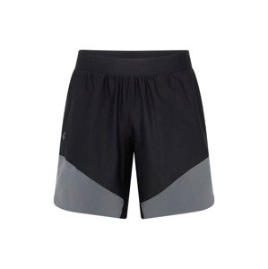 UNDER ARMOUR Športové nohavice 'Peak Woven Hybrid'  sivá / čierna