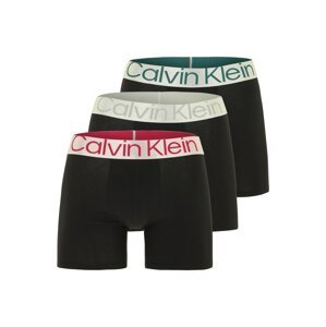 Calvin Klein Underwear Boxerky  modrozelená / svetlosivá / rubínová / čierna