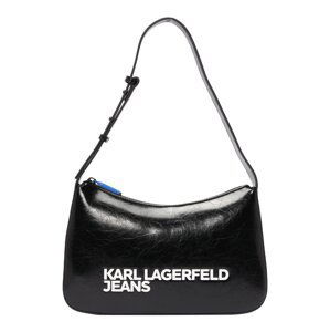 KARL LAGERFELD JEANS Kabelka na rameno 'Essential'  čierna / šedobiela