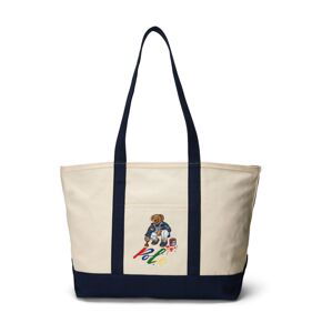 Polo Ralph Lauren Shopper  krémová / námornícka modrá / zelená / červená