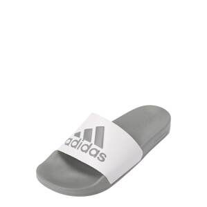 ADIDAS SPORTSWEAR Plážové / kúpacie topánky 'Adilette'  sivá / šedobiela