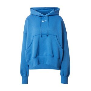 Nike Sportswear Mikina 'PHOENIX FLEECE'  modrá / biela