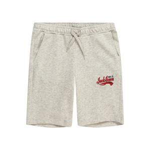 Jack & Jones Junior Nohavice  červená / čierna / biela melírovaná