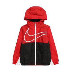Nike Sportswear Prechodná bunda 'SWOOSH'  červená / čierna / biela