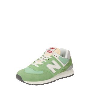 new balance Nízke tenisky '574'  sivá / svetlozelená / pastelovo oranžová / biela