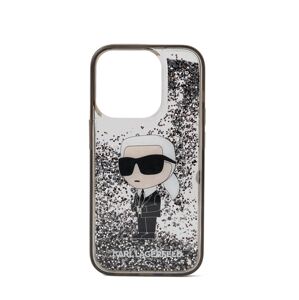 Karl Lagerfeld Puzdro na mobil  čierna / priehľadná / biela