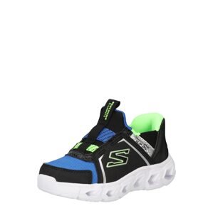 SKECHERS Tenisky 'HYPNO-FLASH 2.0 - VEXLUX'  modrá / neónovo zelená / čierna