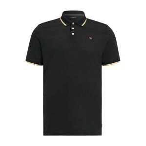 Jack & Jones Plus Tričko 'BLUWIN'  žltá / čierna / biela