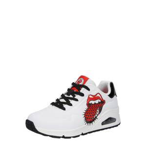 SKECHERS Nízke tenisky 'Rolling Stones Lick'  červená / čierna / biela