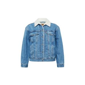 Levi's® Plus Prechodná bunda '90s Sherpa Trucker'  modrá denim / biela