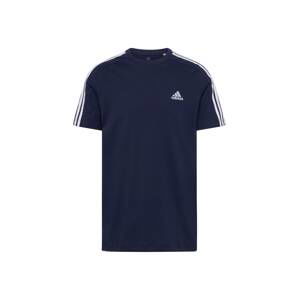 ADIDAS SPORTSWEAR Tričko 'Essentials'  tmavomodrá / šedobiela