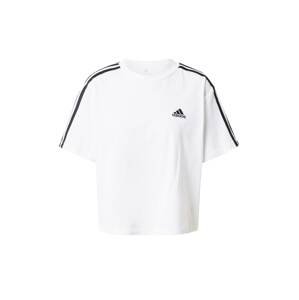 ADIDAS SPORTSWEAR Funkčné tričko 'Essentials 3-Stripes '  čierna / biela