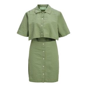 JJXX Košeľové šaty  zelená
