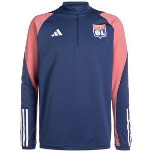 ADIDAS PERFORMANCE Športová mikina 'Olympique Lyon'  tmavomodrá / lososová / biela