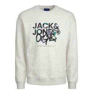 JACK & JONES Mikina 'Silverlake'  trávovo zelená / levanduľová / čierna / biela