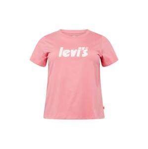 Levi's® Plus Tričko 'The Perfect Tee'  ružová / strieborná / biela