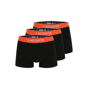 LACOSTE Boxerky  oranžovo červená / čierna / biela