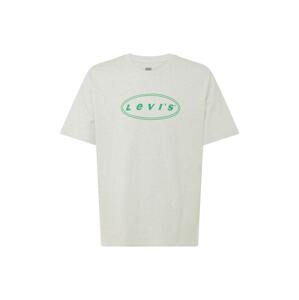 LEVI'S ® Tričko 'SS Relaxed Fit Tee'  sivá / zelená