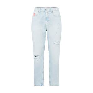 Tommy Jeans Džínsy 'ISAAC RELAXED TAPERED'  modrá denim / svetločervená / biela