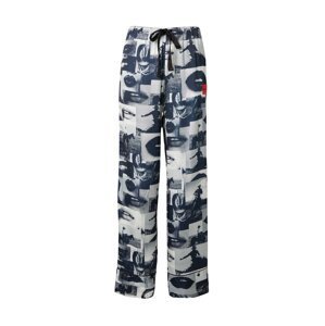 HUGO Pyžamové nohavice 'LIPSY'  námornícka modrá / biela