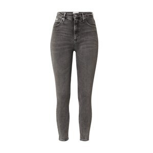 Calvin Klein Jeans Džínsy 'HIGH RISE SUPER SKINNY ANKLE'  sivý denim