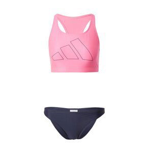 ADIDAS PERFORMANCE Športové bikiny 'Big Bars'  sivá / ružová