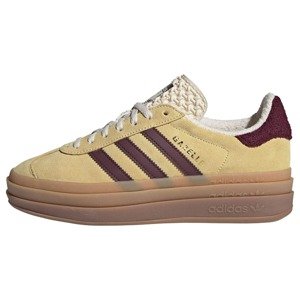 ADIDAS ORIGINALS Nízke tenisky 'Gazelle'  pastelovo žltá / baklažánová