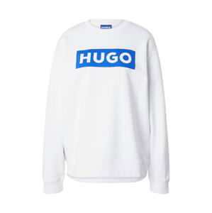 HUGO Mikina 'Classic'  modrá / biela