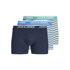 JACK & JONES Boxerky 'KODA'  tmavomodrá / svetlomodrá / pastelovo zelená / biela