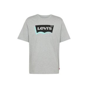 LEVI'S ® Tričko  tyrkysová / sivá melírovaná / čierna