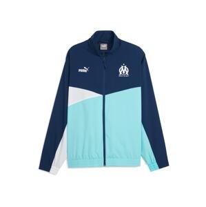 PUMA Tréningová bunda 'Olympique de Marseille'  azúrová / tmavomodrá / biela