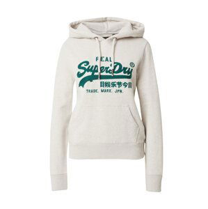 Superdry Mikina  krémová / tmavozelená