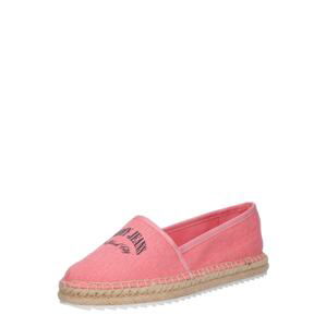 Tommy Jeans Espadrilky 'VARSITY'  pitaya / staroružová / čierna