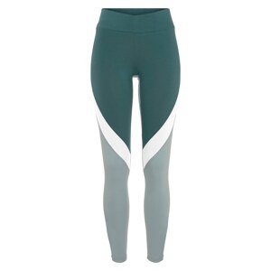 LASCANA ACTIVE Športové nohavice  zelená / mätová / svetlozelená / biela