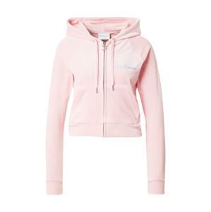 Juicy Couture Kardigán 'MADISON'  tyrkysová / ružová / biela