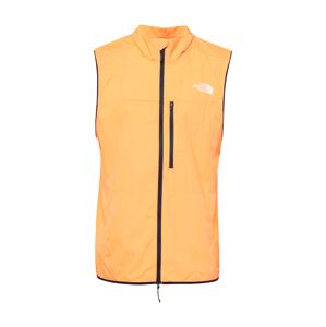 THE NORTH FACE Športová vesta 'HIGHER RUN WIND VEST'  oranžová / čierna / biela