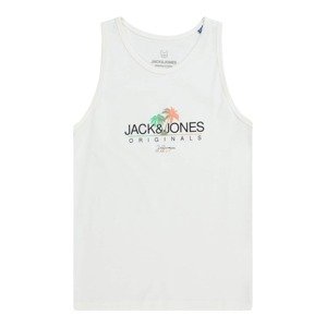 Jack & Jones Junior Tričko 'CASEY'  zelená / oranžová / čierna / biela