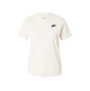 Nike Sportswear Tričko 'Club Essential'  čierna / biela ako vlna