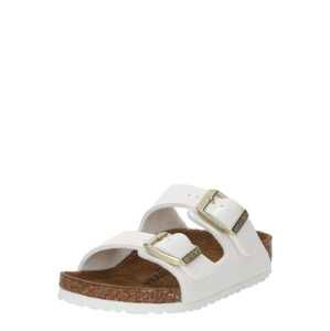 BIRKENSTOCK Otvorená obuv 'Arizona'  zlatá / biela