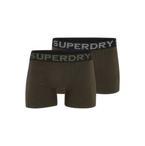 Superdry Boxerky  sivá melírovaná / zelená / olivová / čierna