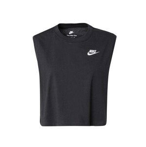 Nike Sportswear Top 'CLUB'  čierna / biela